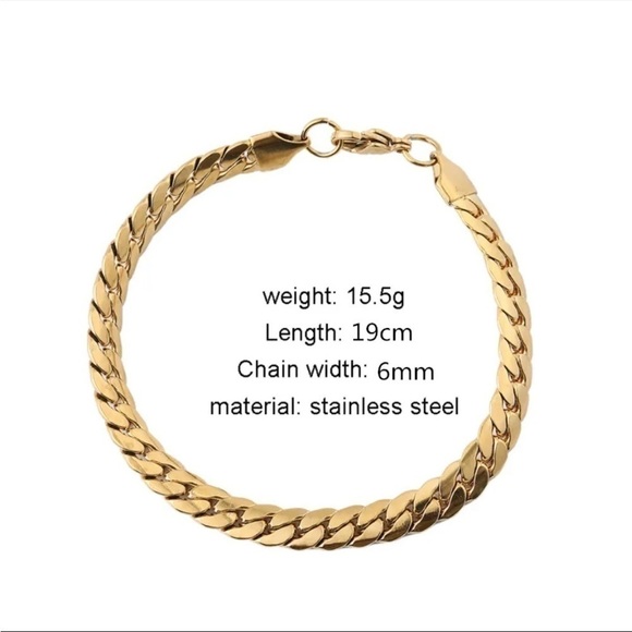COPY - NEW 18k Gold Chunky Chain Bracelet - Picture 3 of 6